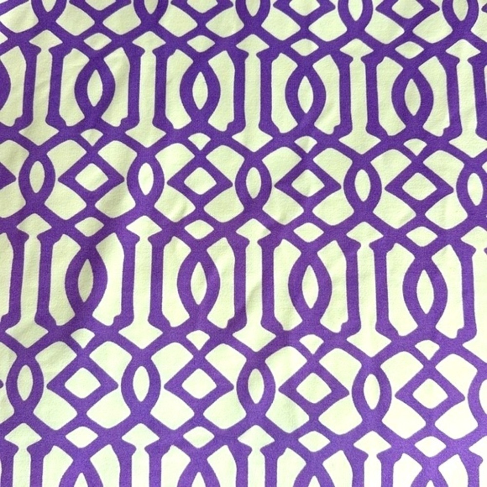 Lulu B summer dress, geometric purple and white design, size XL - Picture 8 of 9